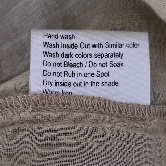 Rancho Estancia Embroidered Floral Fairy Wide Bell Sleeve Babydoll Blouse Size M - Picture 13 of 15